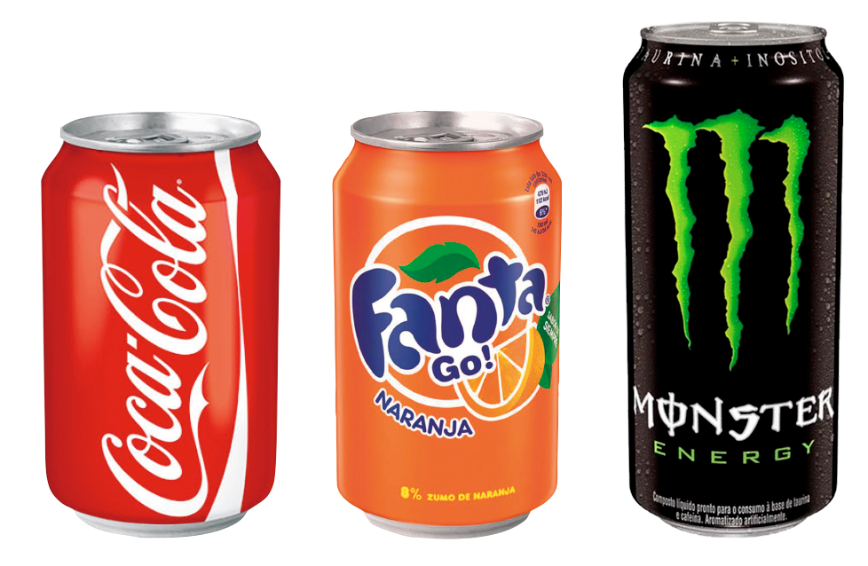 Lata Coca-Cola, Fanta, Sprite (La Vía - Best & Fast)